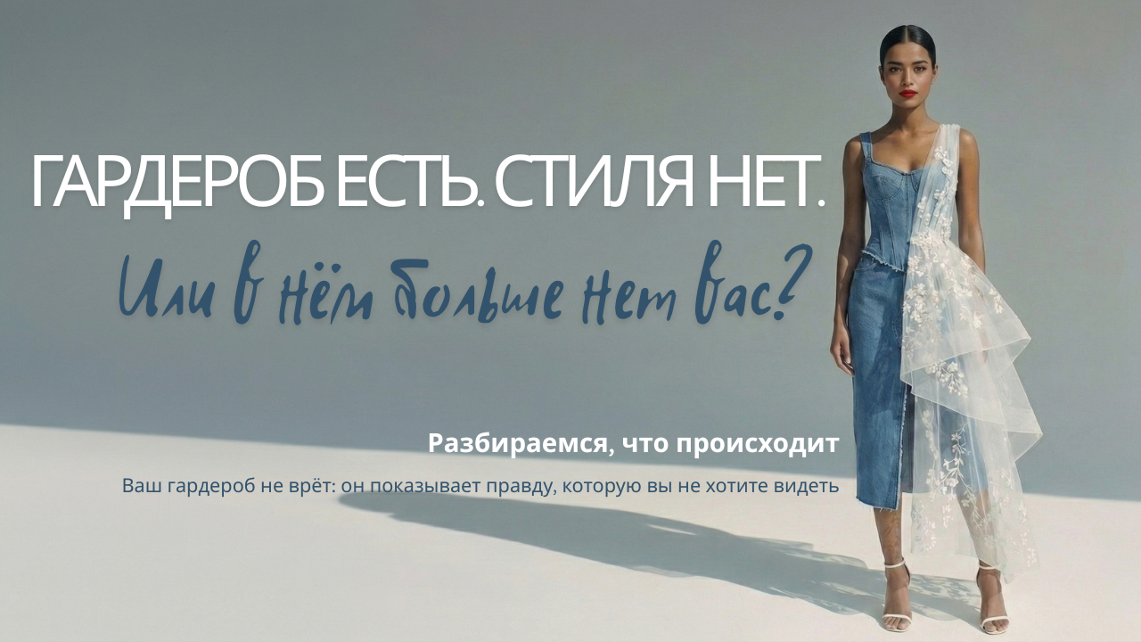 Гардероб есть. Стиля нет. Или в нём больше нет вас? Разбираемся, что происходит Ваш гардероб не врёт: он показывает правду, которую вы не хотите видеть